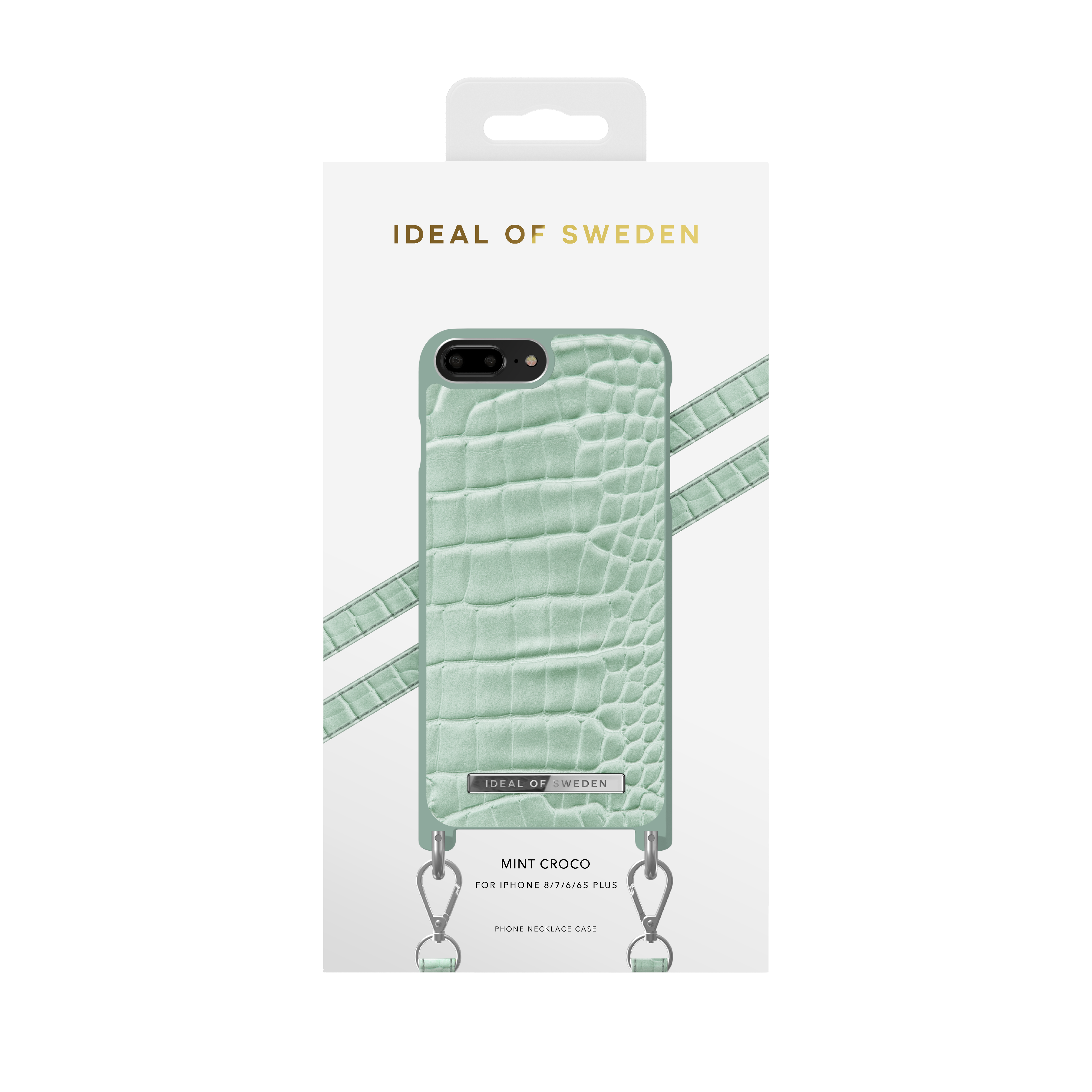 iPhone 6+/7+/8+ iDeal Of Sweden Atelier Necklace nugarėlė Mint Croco - Image 4