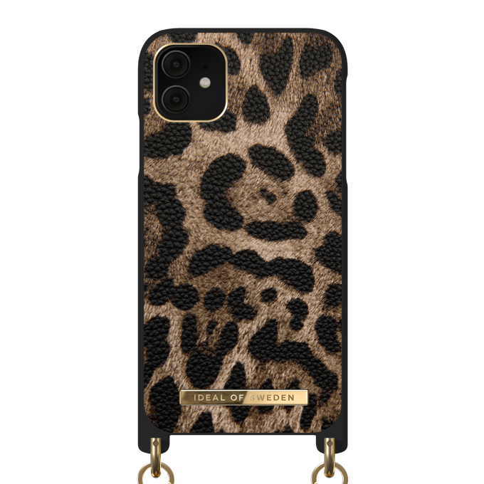iPhone 11 iDeal Of Sweden Atelier Necklace nugarėlė Midnight Leopard
