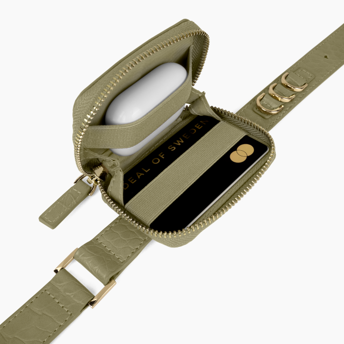 iPhone 11 PRO iDeal Of Sweden Atelier Necklace nugarėlė Sage Croco