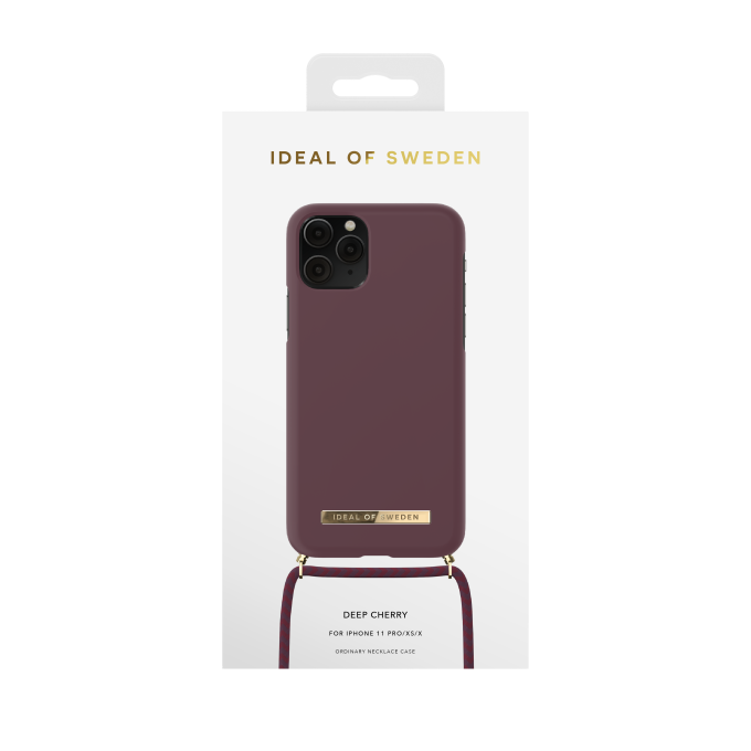 iPhone 11 PRO iDeal Of Sweden Ordinary Necklace nugarėlė Deep Cherry