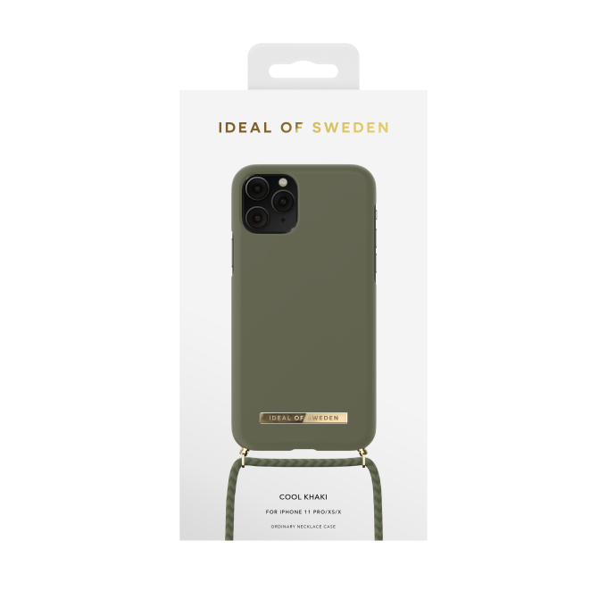 iPhone 11 PRO iDeal Of Sweden Ordinary Necklace nugarėlė Cool Khaki