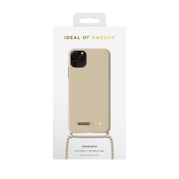 iPhone 11 PRO MAX iDeal Of Sweden Ordinary Necklace nugarėlė Cream Beige