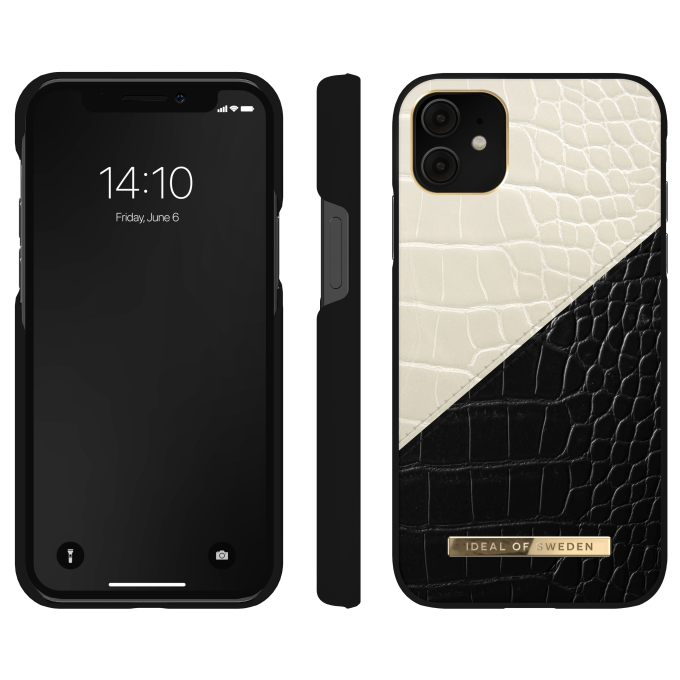 iPhone 11 iDeal Of Sweden Atelier nugarėlė Cream Black Croco