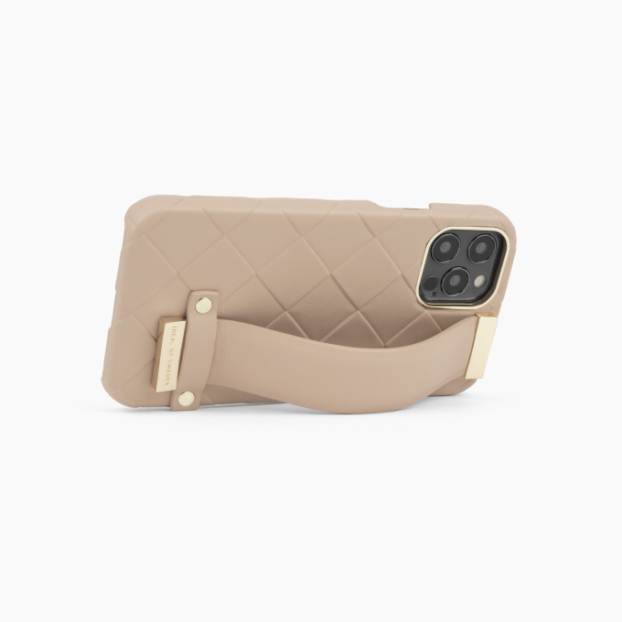 iPhone 12/12 PRO iDeal Of Sweden Statement nugarėlė Braided Light Camel