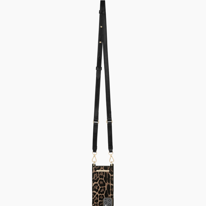 iPhone 12 MINI iDeal Of Sweden Atelier Necklace nugarėlė Midnight Leopard