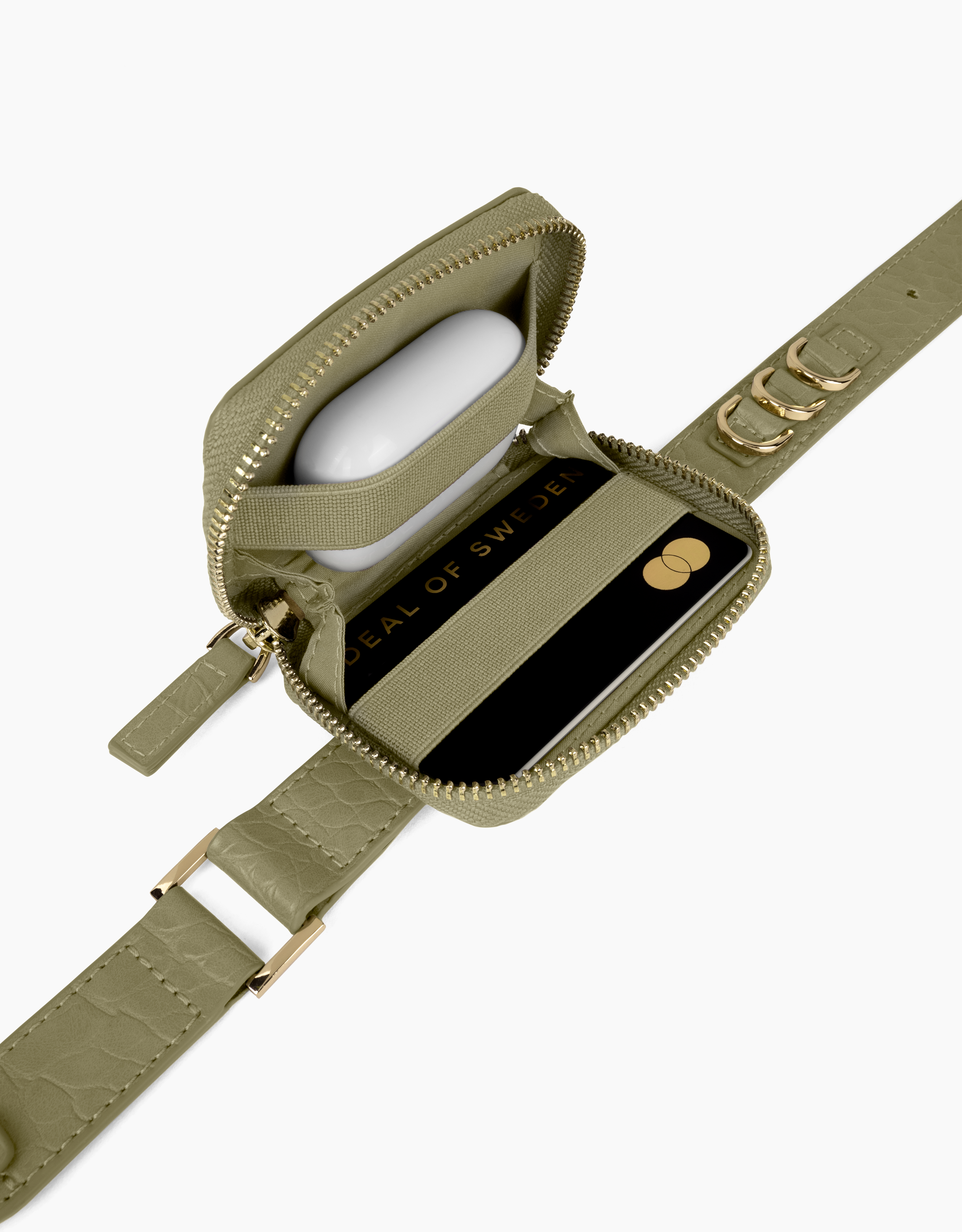iPhone 13 PRO iDeal Of Sweden Atelier Necklace nugarėlė Sage Croco - Image 2