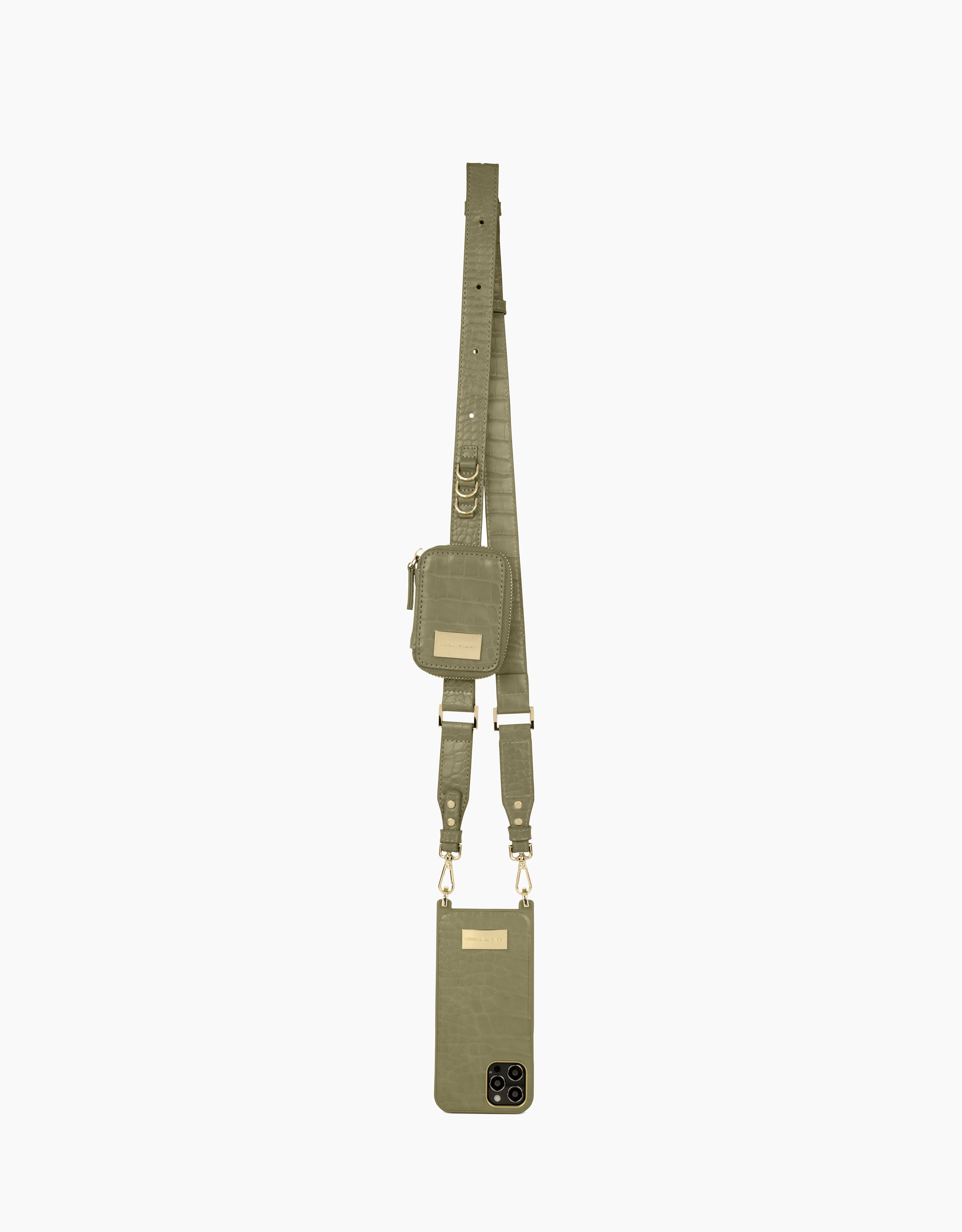 iPhone 13 PRO iDeal Of Sweden Atelier Necklace nugarėlė Sage Croco - Image 4