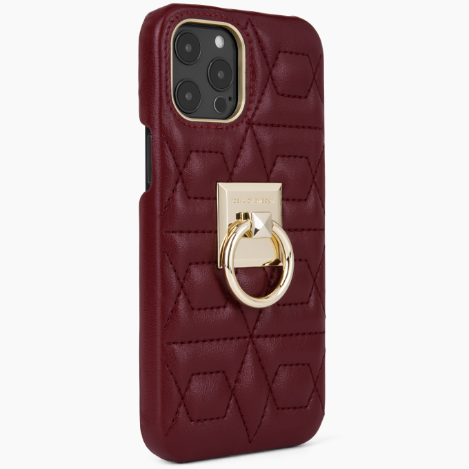 iPhone 13 PRO MAX/12 PRO MAX iDeal Of Sweden Statement nugarėlė Quilted Ruby