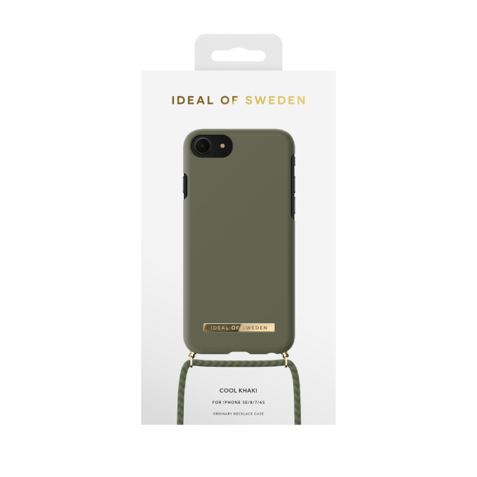 iPhone 6/7/8/SE 2020/SE 2022 iDeal Of Sweden Ordinary Necklace nugarėlė Cool Khaki