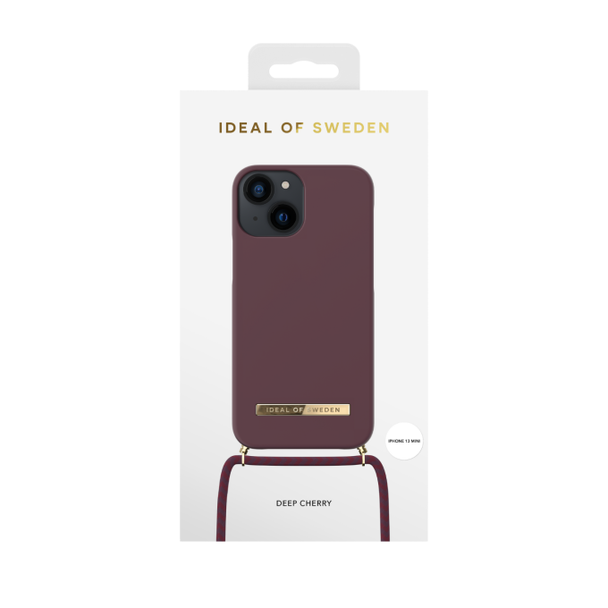 iPhone 13 MINI iDeal Of Sweden Ordinary Necklace nugarėlė Deep Cherry