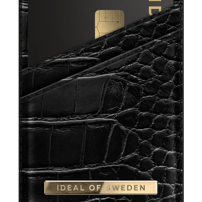 Magnetinė įmautė kortelėms iDeal Of Sweden Holder Black Croco