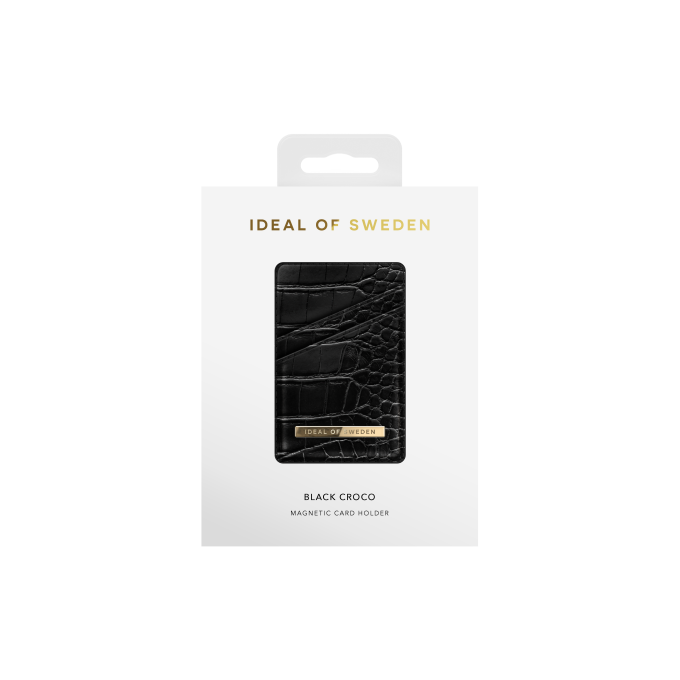 Magnetinė įmautė kortelėms iDeal Of Sweden Holder Black Croco