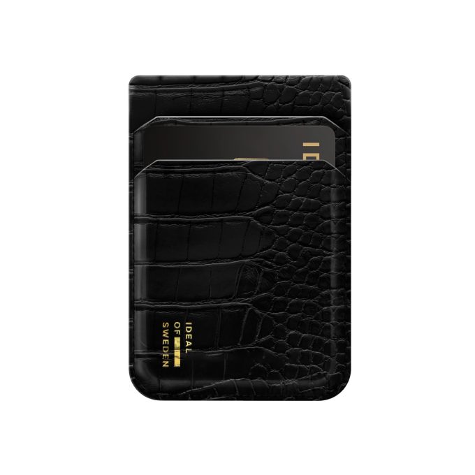 Magnetinė įmautė kortelėms iDeal Of Sweden Magsafe Black Croco