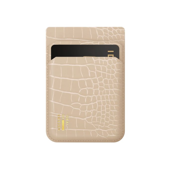 Magnetinė įmautė kortelėms iDeal Of Sweden Magsafe Warm Beige Croco