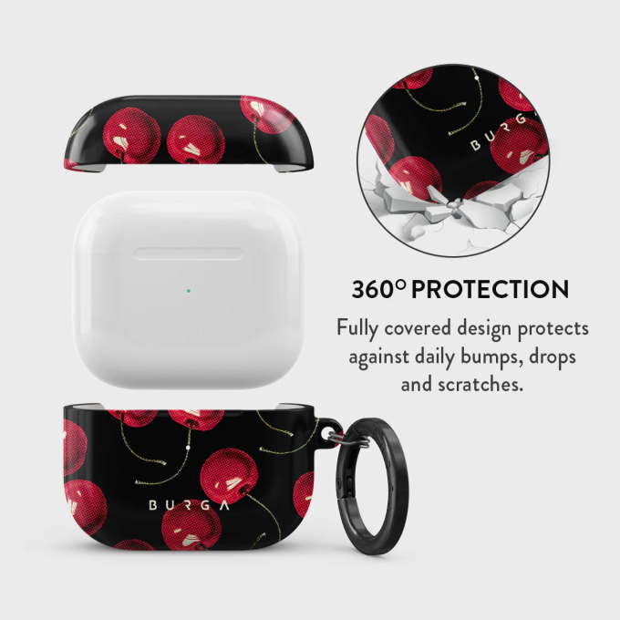 Airpods 3 Cherrybomb BURGA dėklas