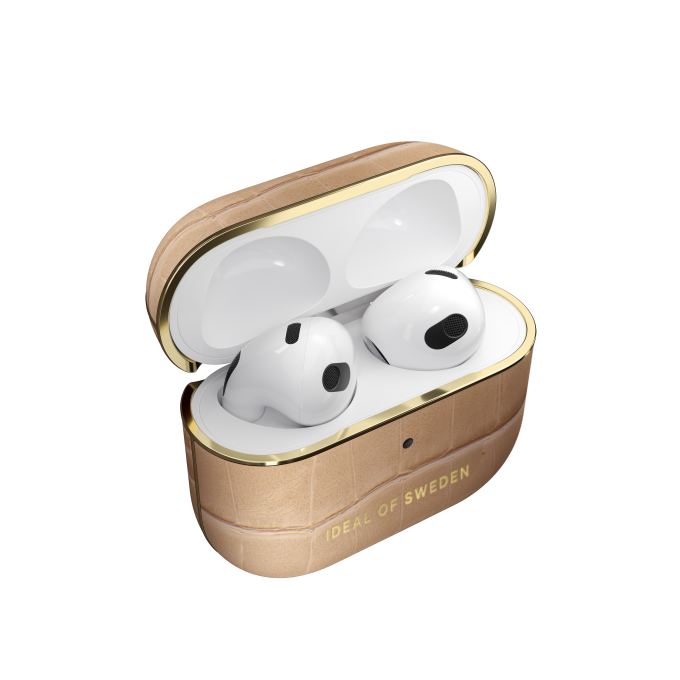 Airpods 3 iDeal Of Sweden Camel Croco dėklas