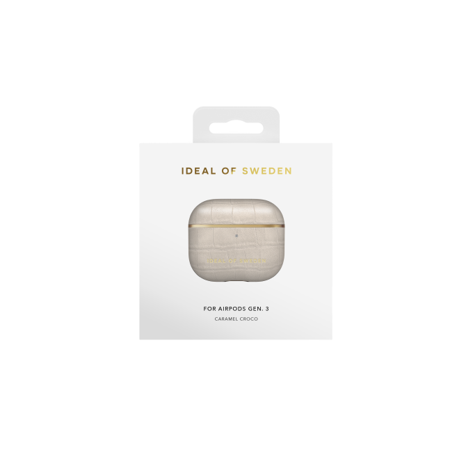 Airpods 3 iDeal Of Sweden Caramel Croco dėklas
