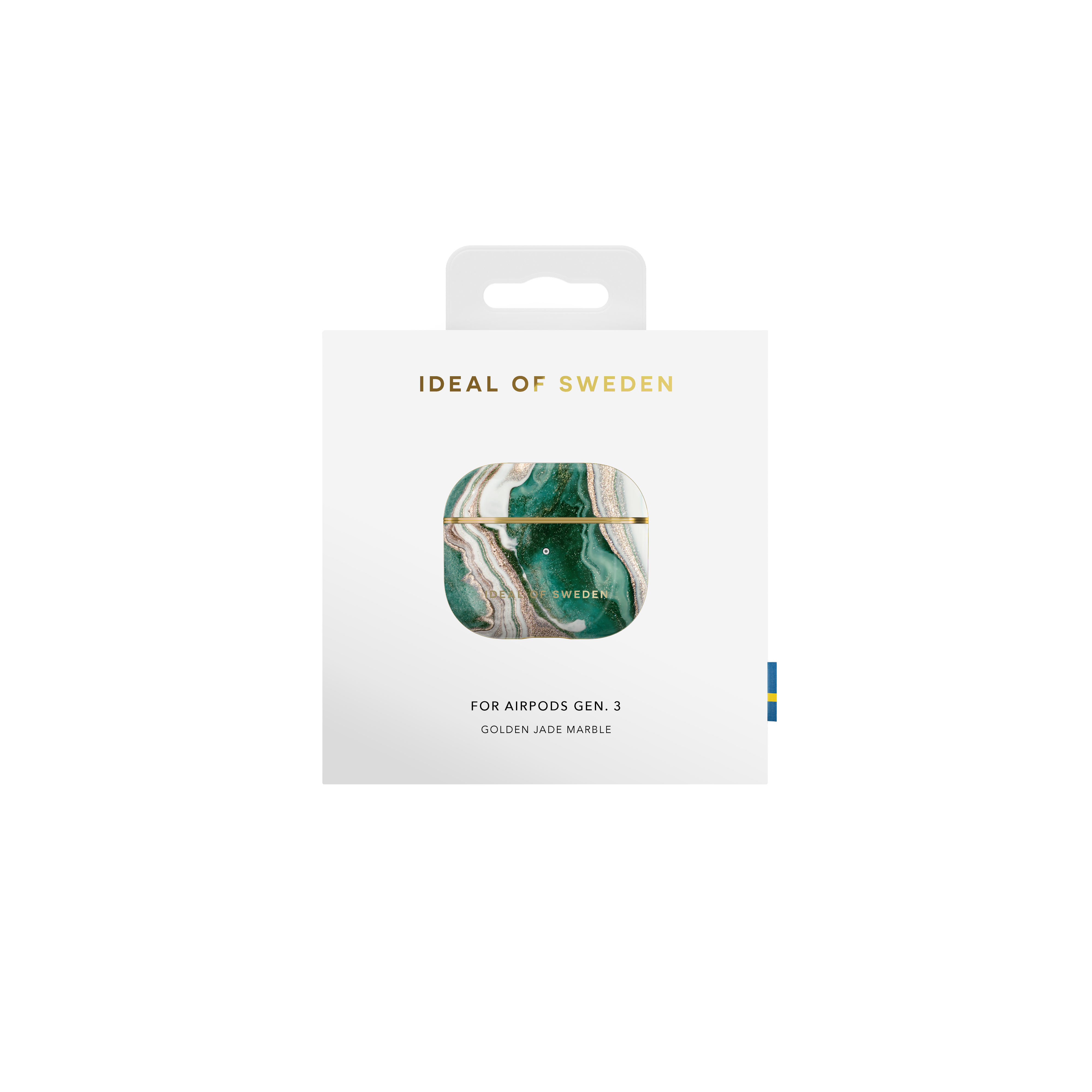 Airpods 3 iDeal Of Sweden Golden Jade Marble dėklas - Image 2