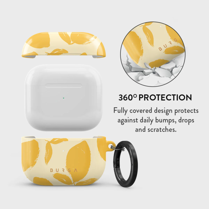 Airpods 3 Lemon Tart BURGA dėklas