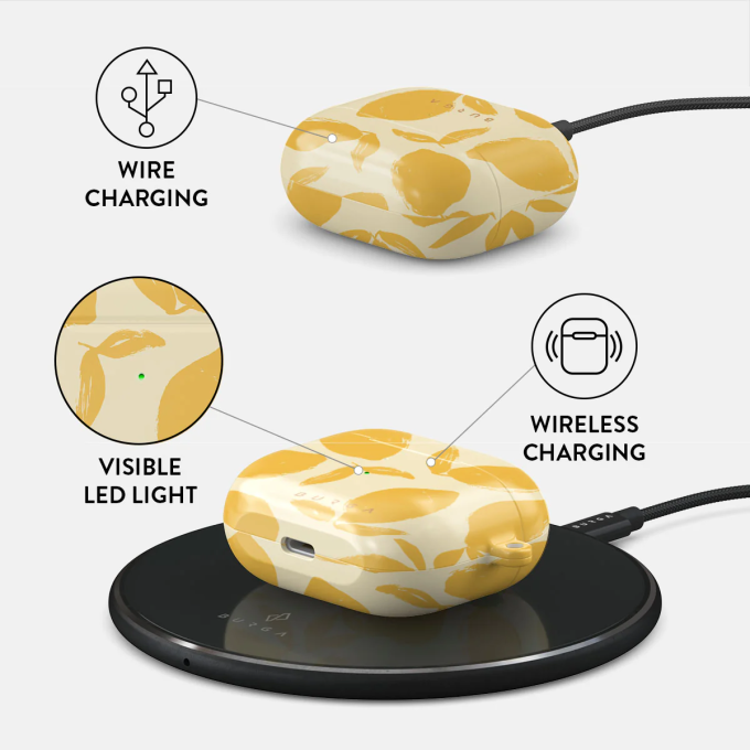 Airpods 3 Lemon Tart BURGA dėklas