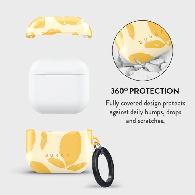 Airpods 4 Lemon Tart BURGA dėklas