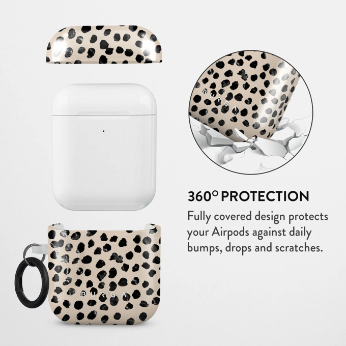 Airpods Almond Latte BURGA dėklas