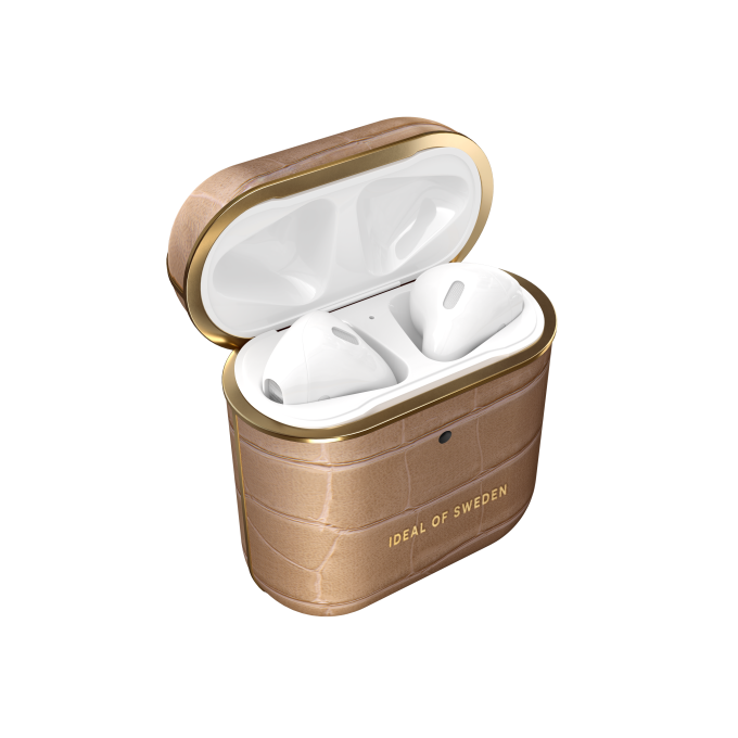 Airpods iDeal Of Sweden Camel Croco dėklas