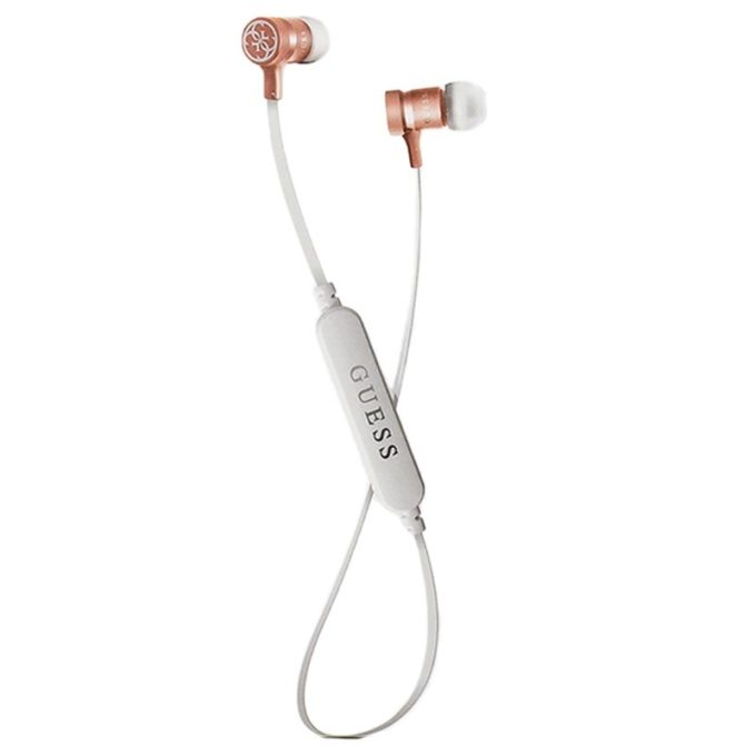 Bluetooth ausinės GUESS balta-rausva CGBTE05