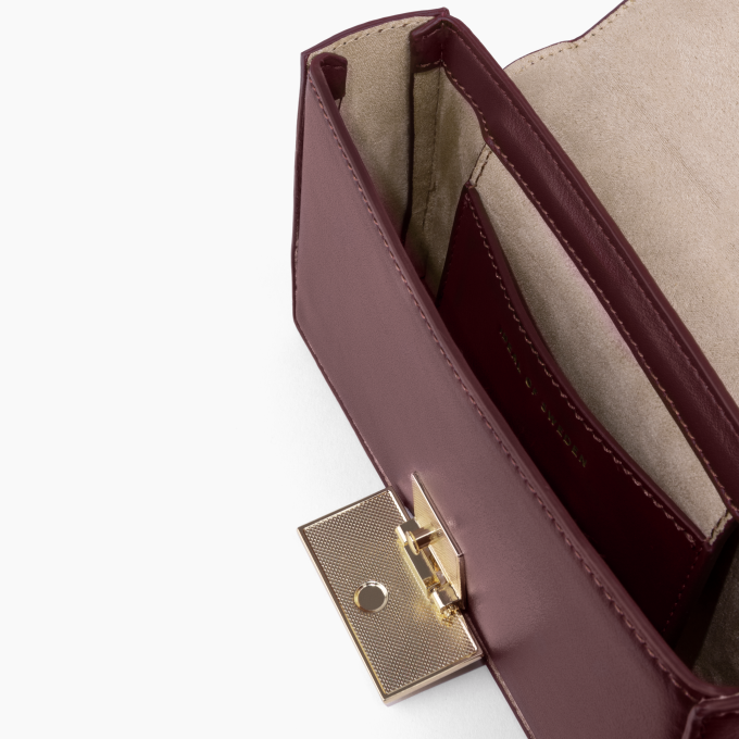 Braided Crossbody iDeal Of Sweden Bag Burgundy