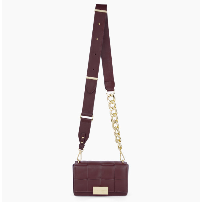 Braided Crossbody iDeal Of Sweden Bag Burgundy