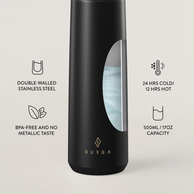Gertuvė BURGA - Black 500 ml