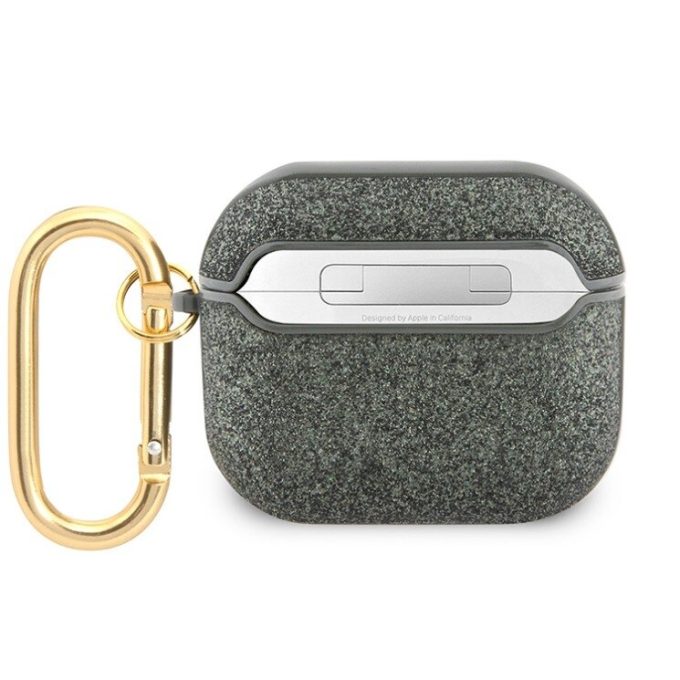 GUESS Airpods 3 Glitter Flake W/ Hook green dėklas