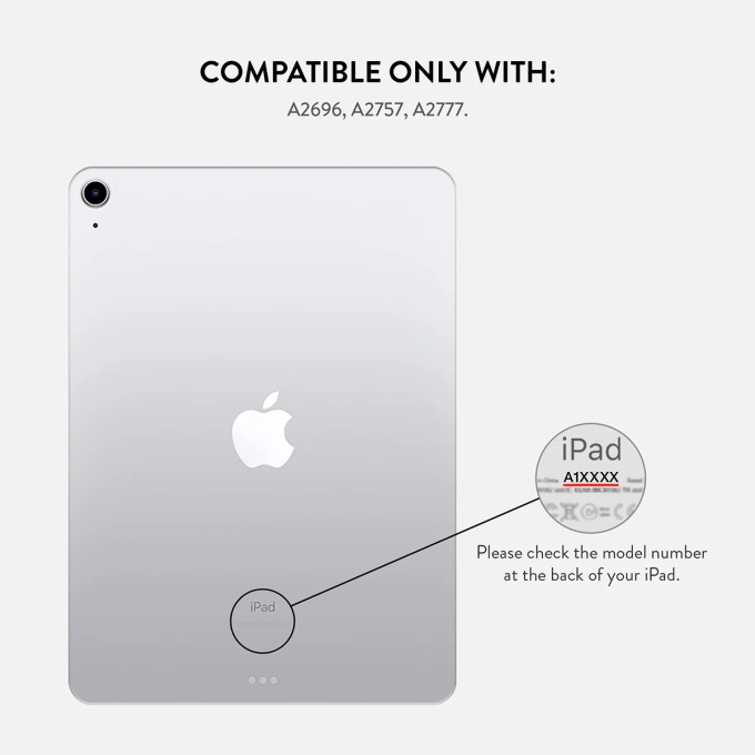 iPad 2025 (A16 / 11th gen) / iPad 10.9 2022 (10th gen) Lemon Tart BURGA dėklas