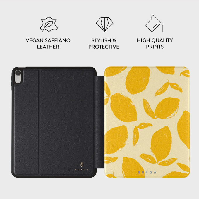 iPad 2025 (A16 / 11th gen) / iPad 10.9 2022 (10th gen) Lemon Tart BURGA dėklas