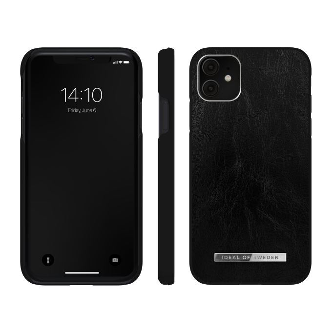 iPhone 11 iDeal Of Sweden nugarėlėGlossy Black - Silver