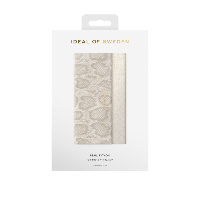 iPhone 11 PRO iDeal Of Sweden dėklas Signature Clutch Pearl Python