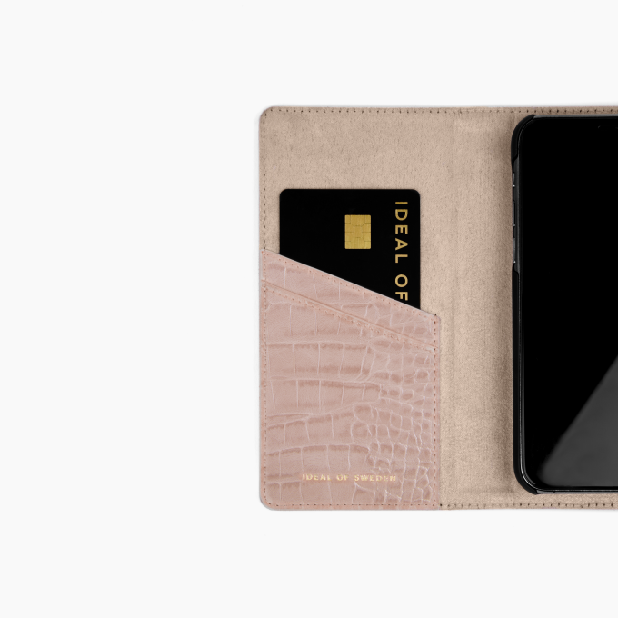 iPhone 11 PRO iDeal Of Sweden dėklas Wallet Rose Croco