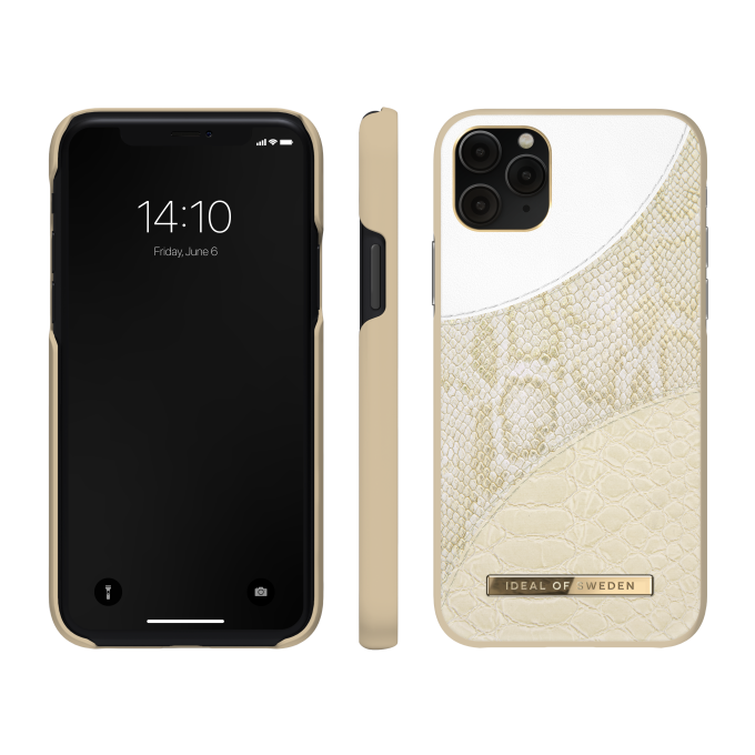 iPhone 11 PRO iDeal Of Sweden nugarėlė Cream Gold Snake