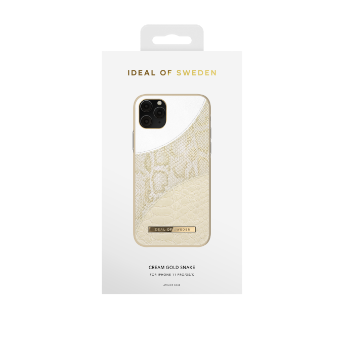 iPhone 11 PRO iDeal Of Sweden nugarėlė Cream Gold Snake