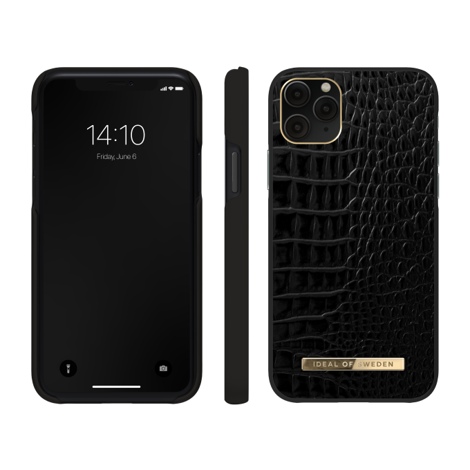 iPhone 11 PRO iDeal Of Sweden nugarėlė Neo Noir Croco