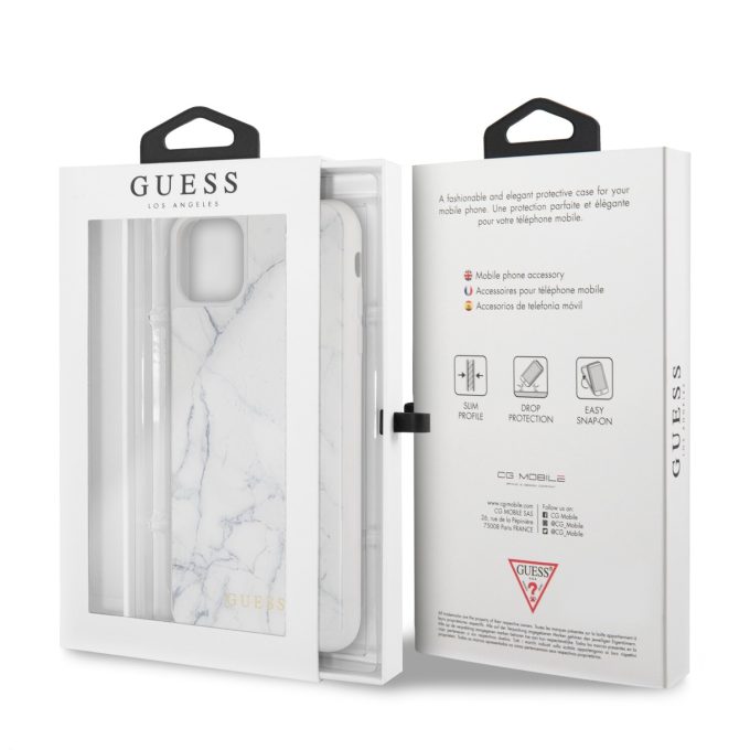 iPhone 11 Pro MAX balta GUESS nugarėlė GUHCN65HYMAWH