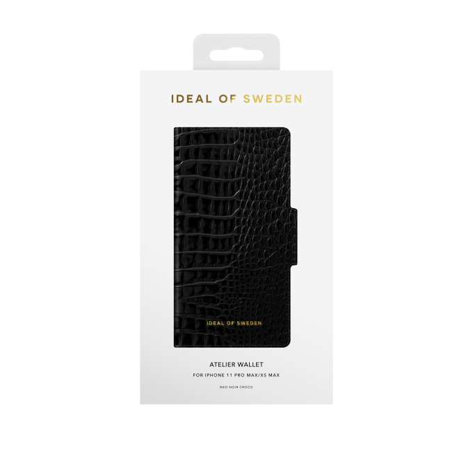 iPhone 11 PRO MAX iDeal Of Sweden dėklas Neo Noir Croco