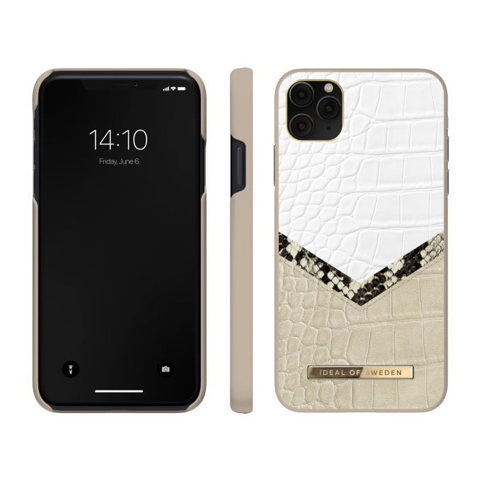 iPhone 11 PRO MAX iDeal Of Sweden nugarėlė Dusty Cream Python