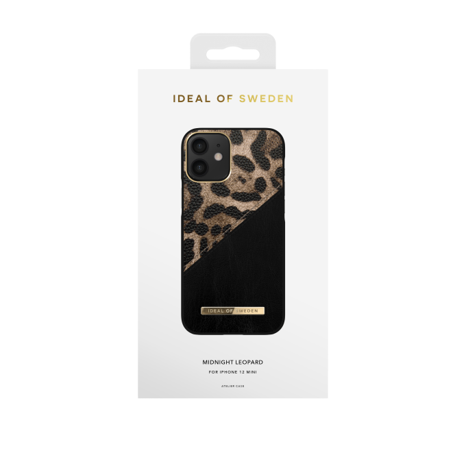 iPhone 12 MINI iDeal Of Sweden nugarėlė Midnight Leopard