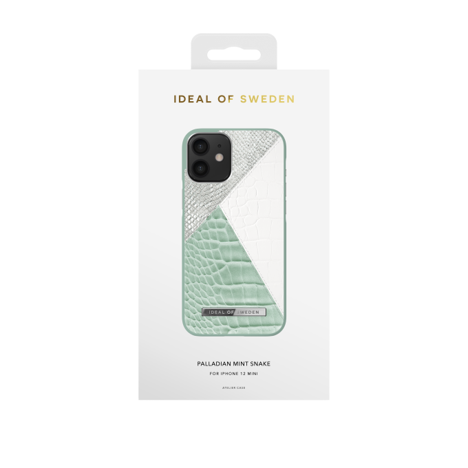 iPhone 12 MINI iDeal Of Sweden nugarėlė Palladian Mint Snake