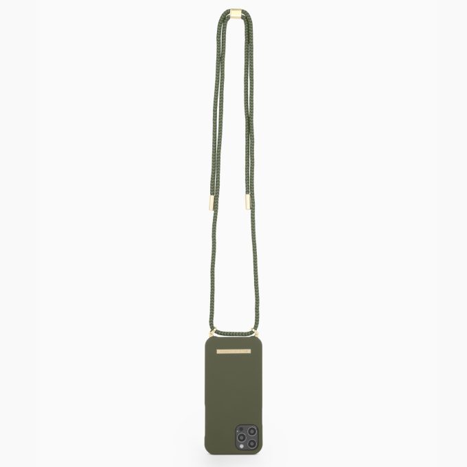 iPhone 12 MINI iDeal Of Sweden Ordinary Necklace nugarėlė Cool Khaki