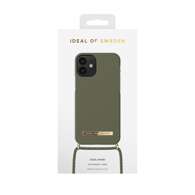 iPhone 12 MINI iDeal Of Sweden Ordinary Necklace nugarėlė Cool Khaki
