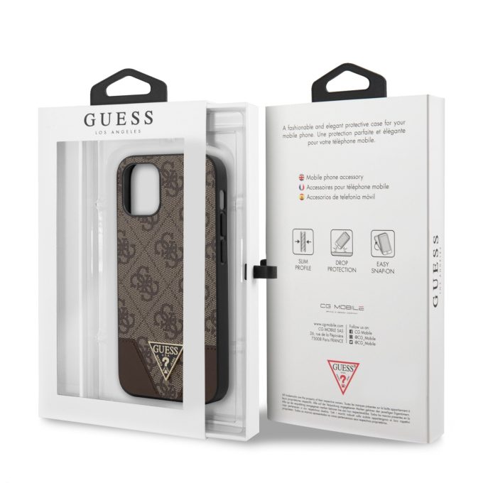 iPhone 12 MINI ruda GUESS nugarėlė GUHCP12SPU4GHBR