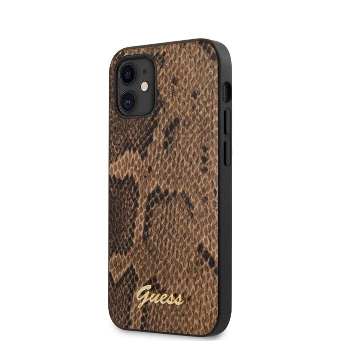 iPhone 12 MINI ruda GUESS nugarėlė GUHCP12SPUSNSMLBR