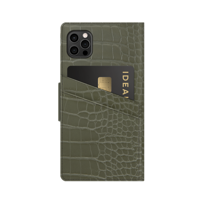 iPhone 12 PRO MAX iDeal Of Sweden dėklas Khaki Croco